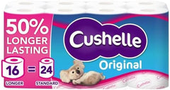 Cushelle Toilet Roll 2 Ply White (Pack 32 For The Price Of Pack 24)