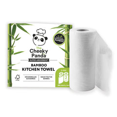 Cheeky Panda Sustainable Plastic-Free Bamboo Kitchen Rolls 5 Packs 2 (Pack 10 Rolls) - PFKITCHRL2X5