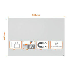 Nobo Infinity Frameless Magnetic Whiteboard 900x600mm - 1915714 DD