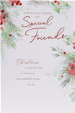 Christmas Card for Friend - Mistletoe & Verse Design