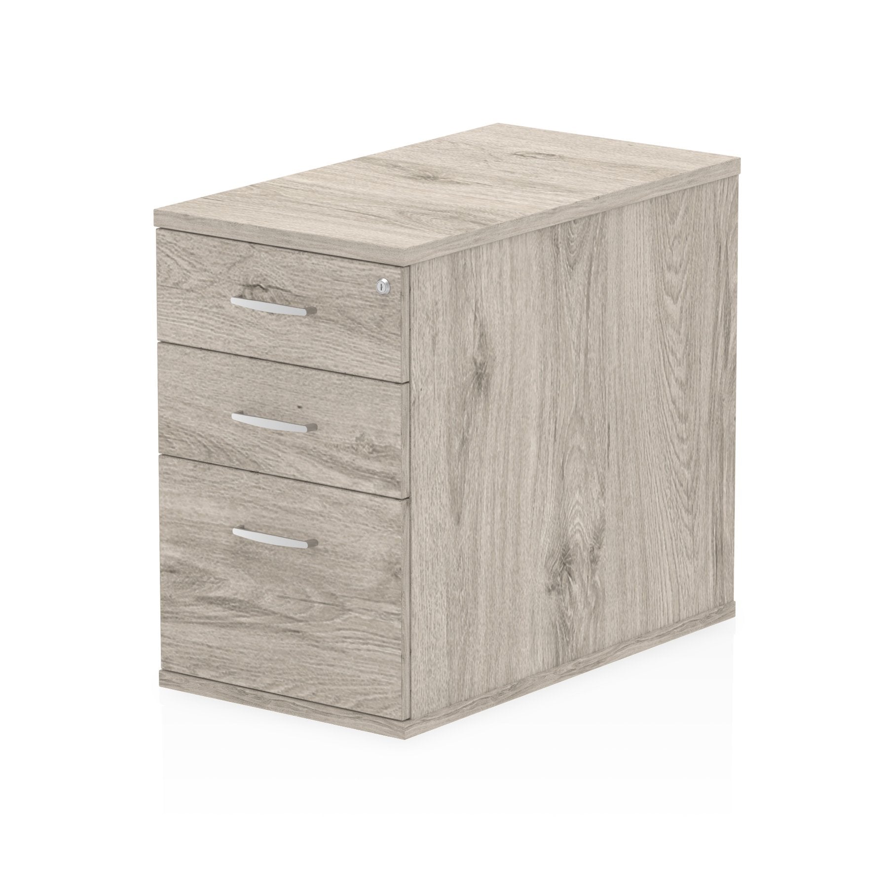 Dynamic Impulse 800mm Deep Desk High Pedestal Grey Oak I003222 DD