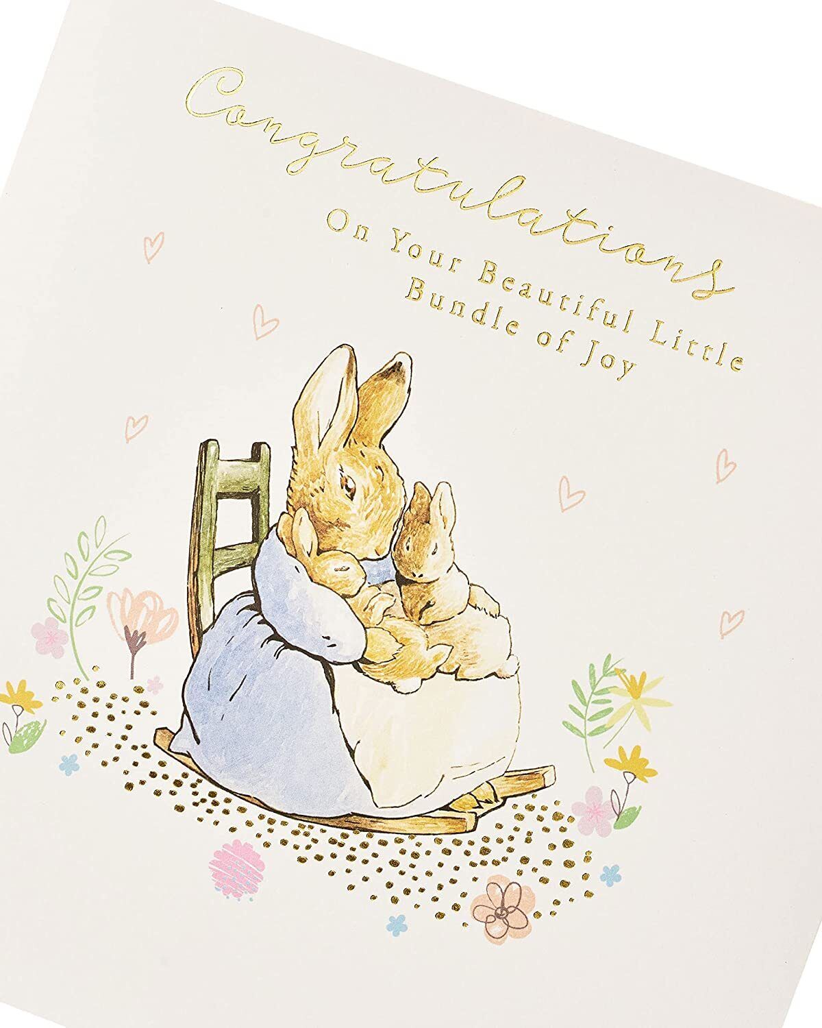 Peter Rabbit New Baby Congratulations Card
