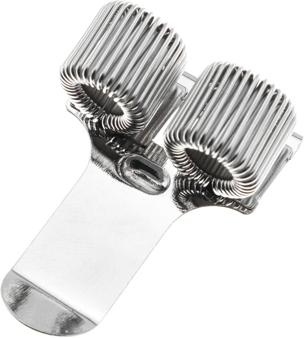 Double Hole Metal Pen Holder With Pocket Clip