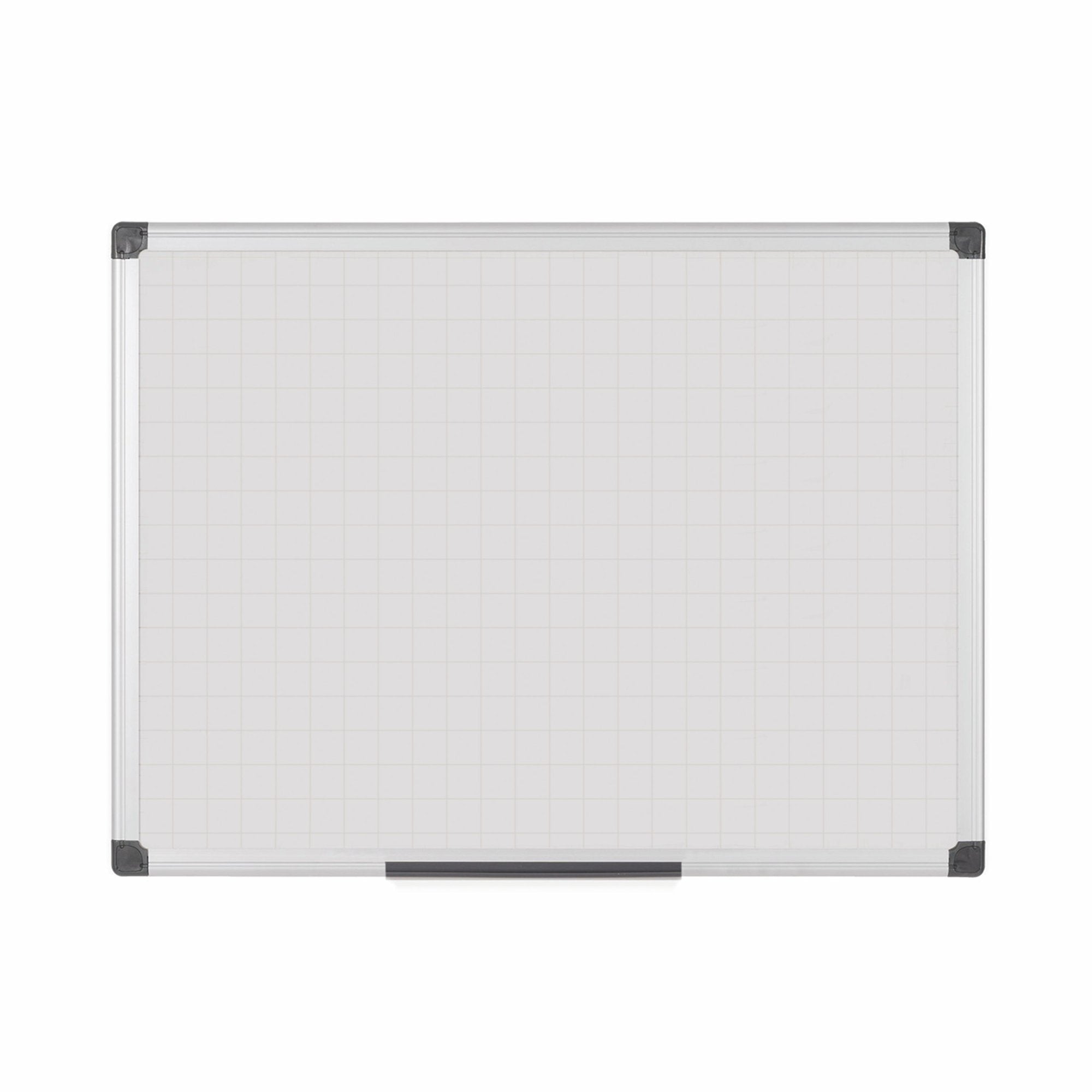 Bi-Office Maya Gridded Double Sided Magnetic Laquered Steel Whiteboard Aluminium Frame 1200x1200mm - MA3847170 DD