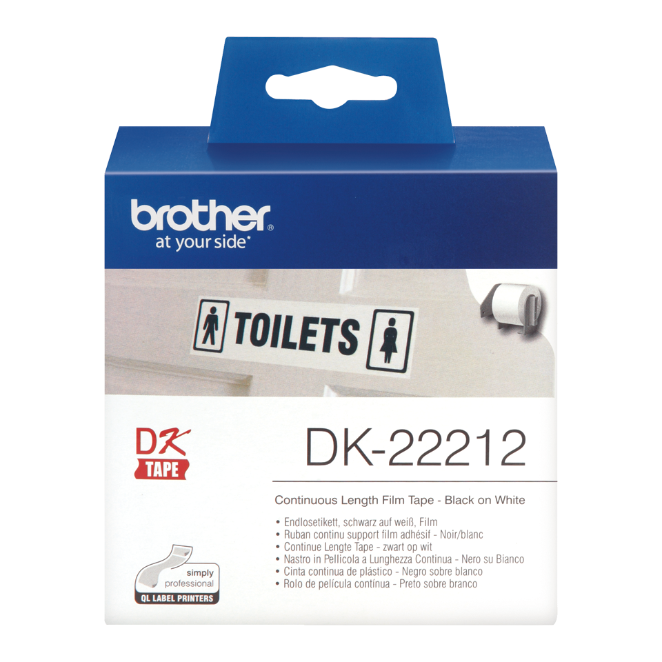 Brother White Film Roll 62mm x 15m - DK22212
