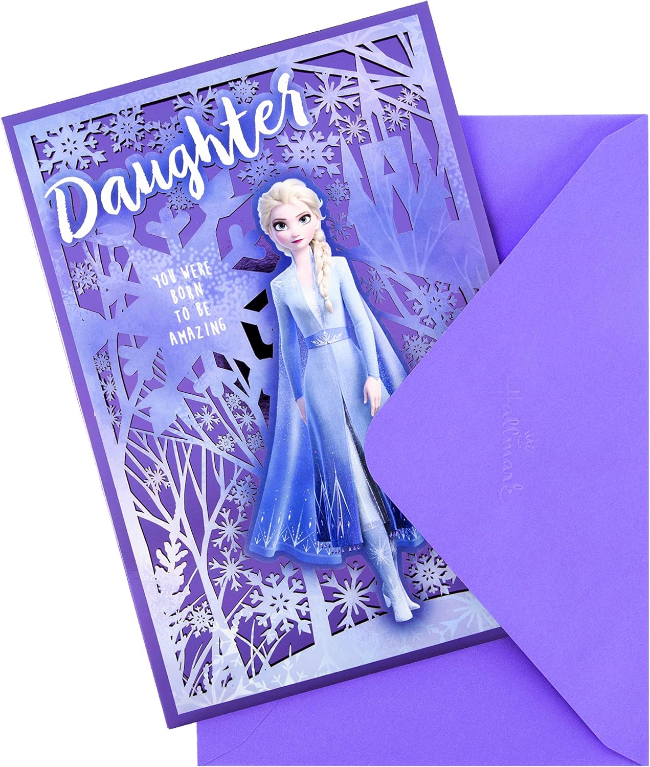 Daughter Christmas Greeting Card with Disney Frozen 2 Festive Design and Heartfelt Wishes