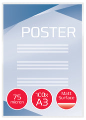 GBC Matt Laminating Pouch A3 75 micron (Pack 100) - 41660E