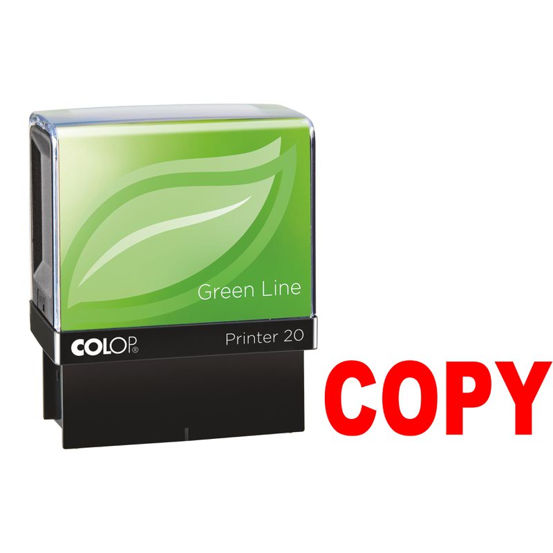 Colop Word Stamp Green Line Copy RD