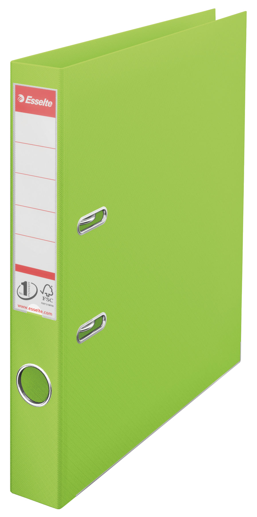 Esselte No.1 VIVIDA Lever Arch File Polypropylene A4 50mm Spine Width Green (Pack 10) 624073 DD