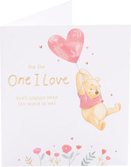 Disney Winnie The Pooh One I Love Balloon Design Valentine's Day