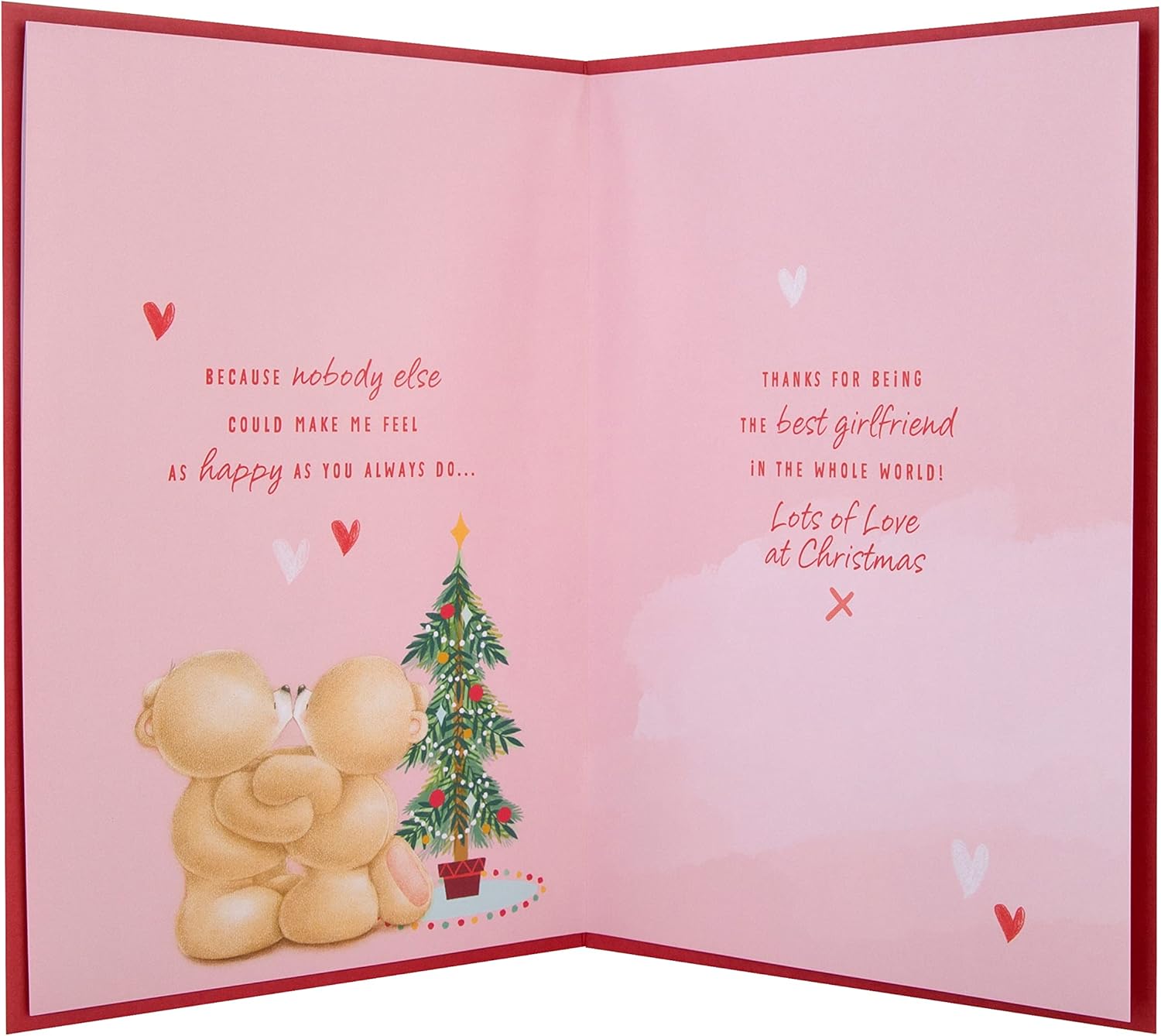 Girlfriend Open Christmas Card – Heartfelt Festive Greeting