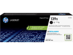 HP High Capacity Black 139X Toner Cartridge 4k pages - W1390X