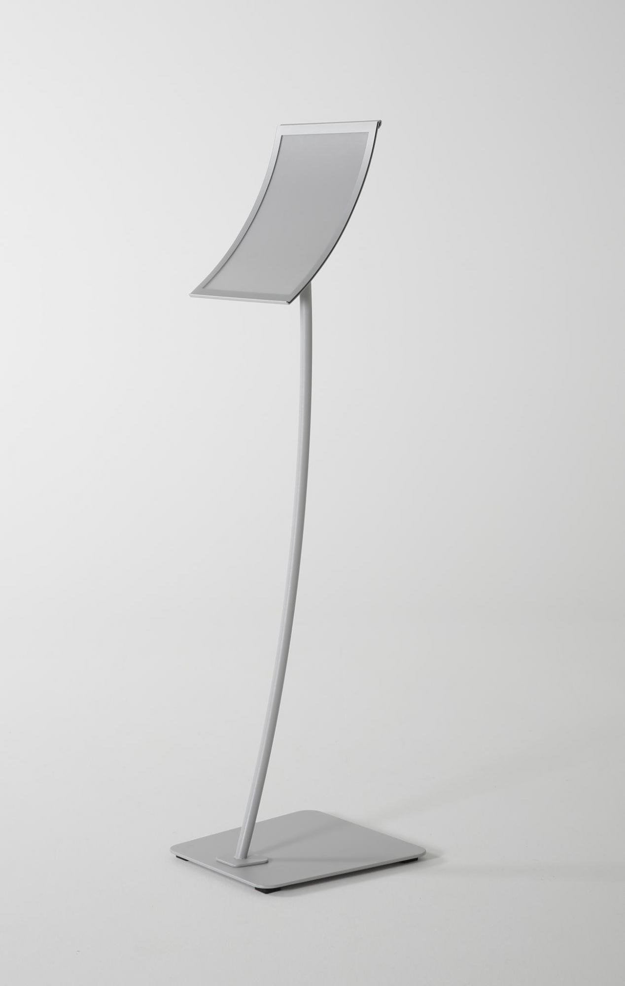 SECO Arc Menu Board Holder Steel Base A4 Silver - ARCA4-S DD