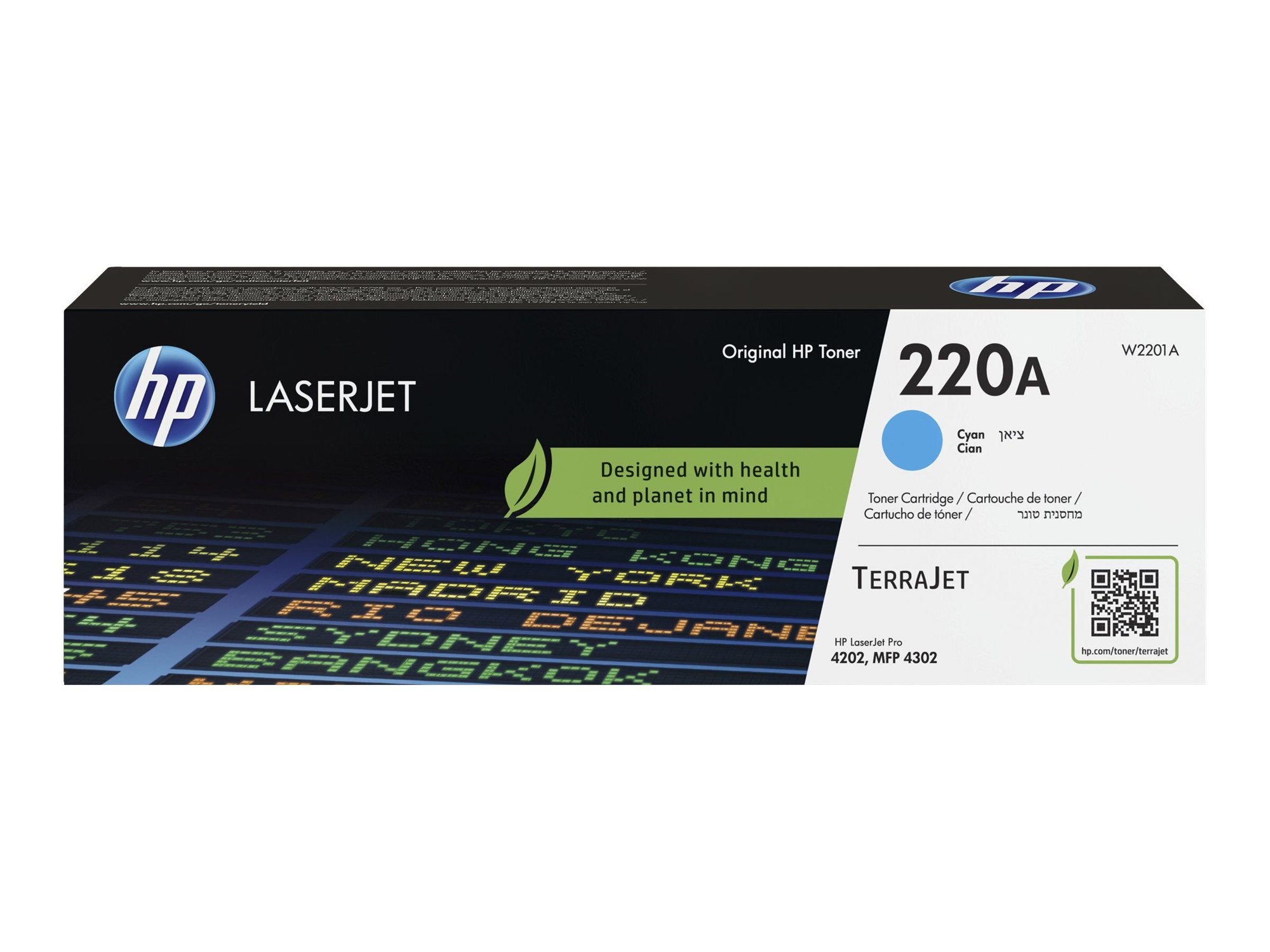 HP 220A Cyan Standard Toner Cartridge  1.8K Pages W2201A