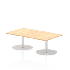 Dynamic Italia 1400 x 800mm Poseur Rectangular Table Maple Top 475mm High Leg ITL0265 DD