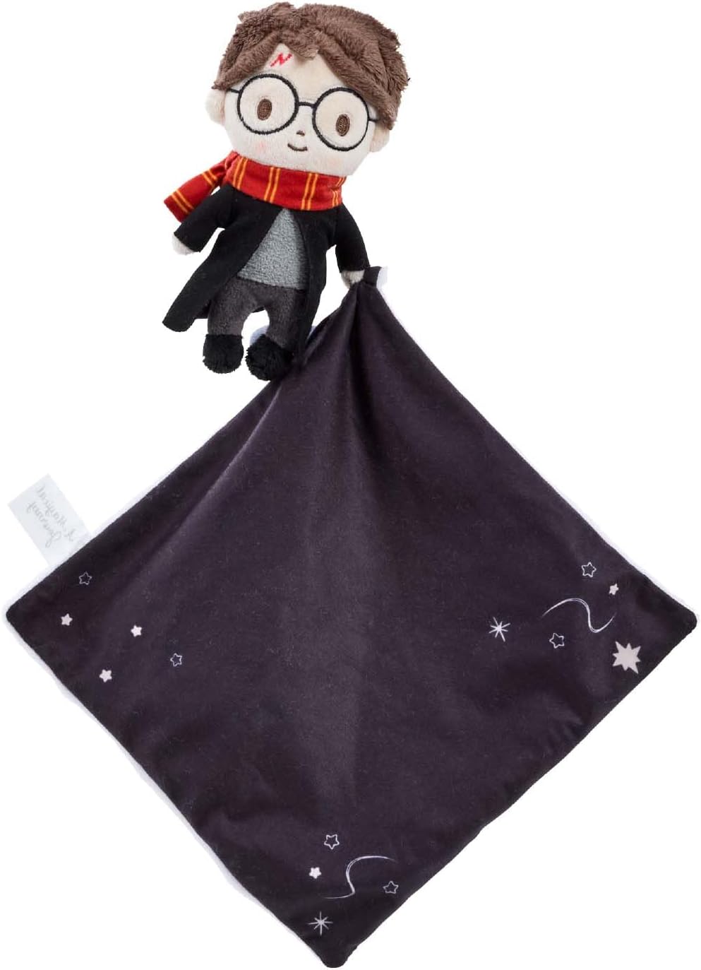 Soft velvety Harry Potter comfort blanket for newborns with star details, by Rainbow Designs, perfect as a cozy baby accessory.