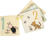 Rainbow Designs Disney Classic Pooh Play and Go Squares baby toy with colorful square fabric pieces and classic Pooh design.