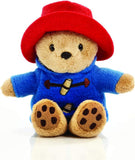 Red Paddington Bean Toy Bear Plush by Rainbow Designs, soft and cuddly stuffed bear with classic Paddington charm.