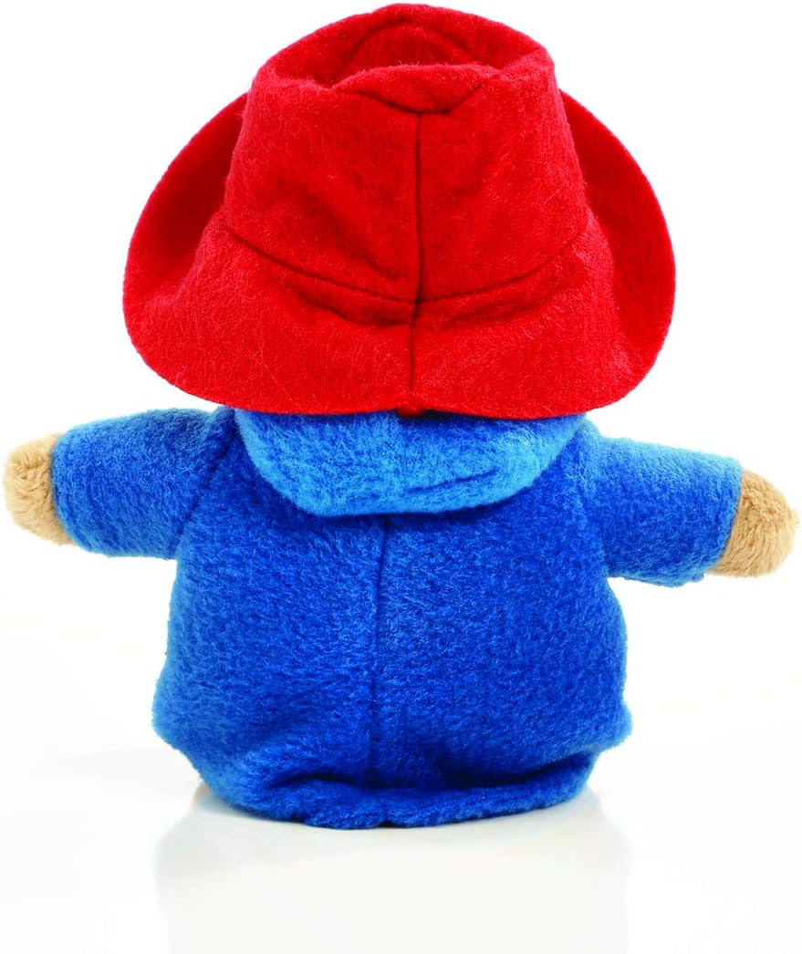 Red Paddington bean toy bear plush from Rainbow Designs, soft plush toy with detailed Paddington bear features.