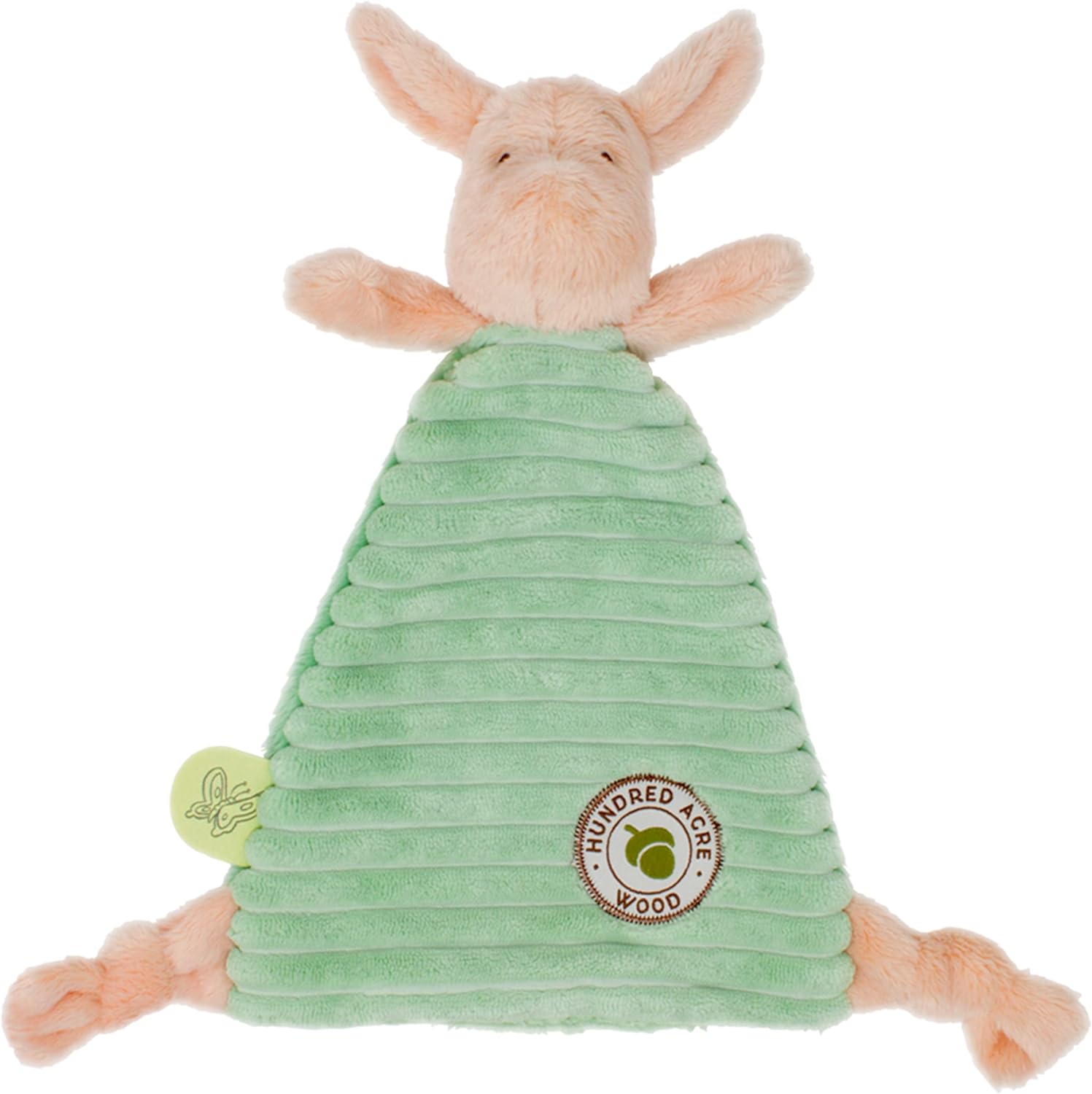 Rainbow Designs Classic Piglet comfort blanket with soft fabric and colorful rainbow design, perfect for cuddling and comfort.