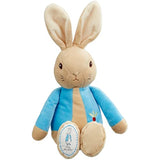 Rainbow Designs My First Peter Rabbit soft toy, a cuddly Beatrix Potter bunny teddy for babies and toddlers, featuring detailed plush fabric.