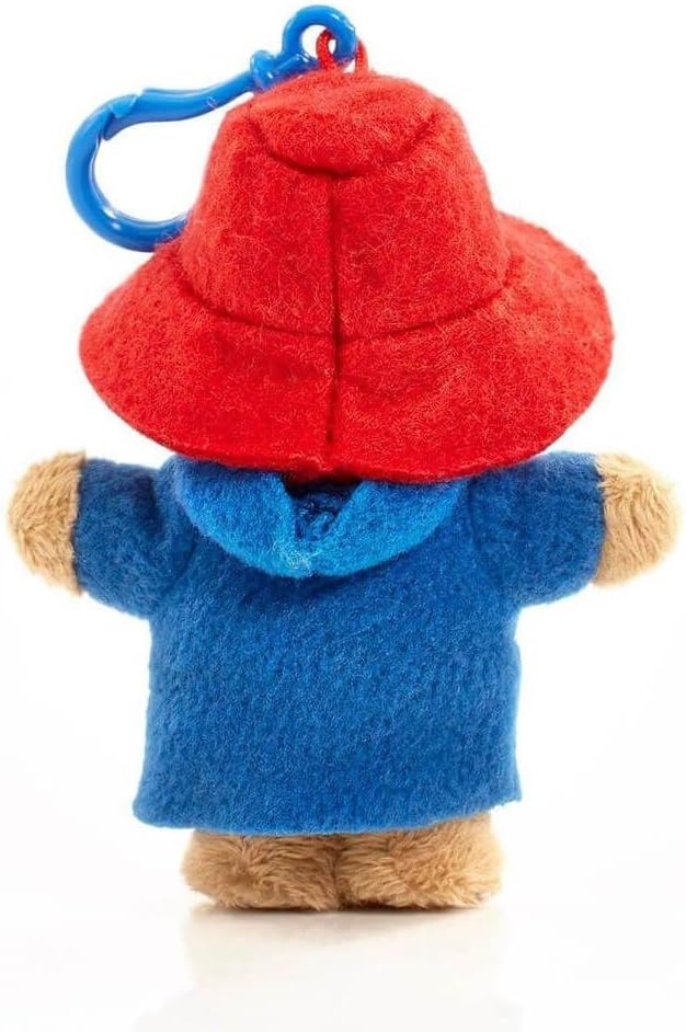 Rainbow Designs Classic Paddington Bear key chain featuring a soft plush Paddington figure with a red hat and coat.