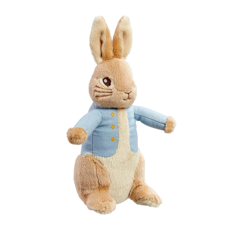 Rainbow Designs Small Peter Rabbit soft toy from the Once Upon a Time range, featuring a plush, detailed depiction of the classic character.