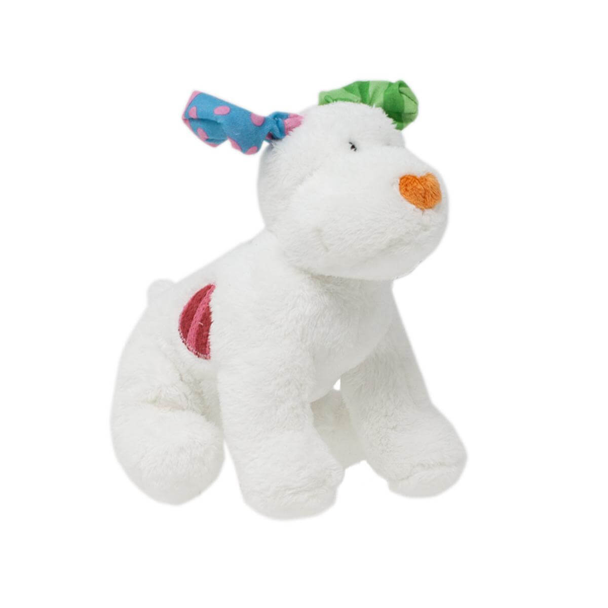 Rainbow Designs Snowdog soft toy, plush bean-filled toy with colorful snowdog design perfect for cuddling and play.