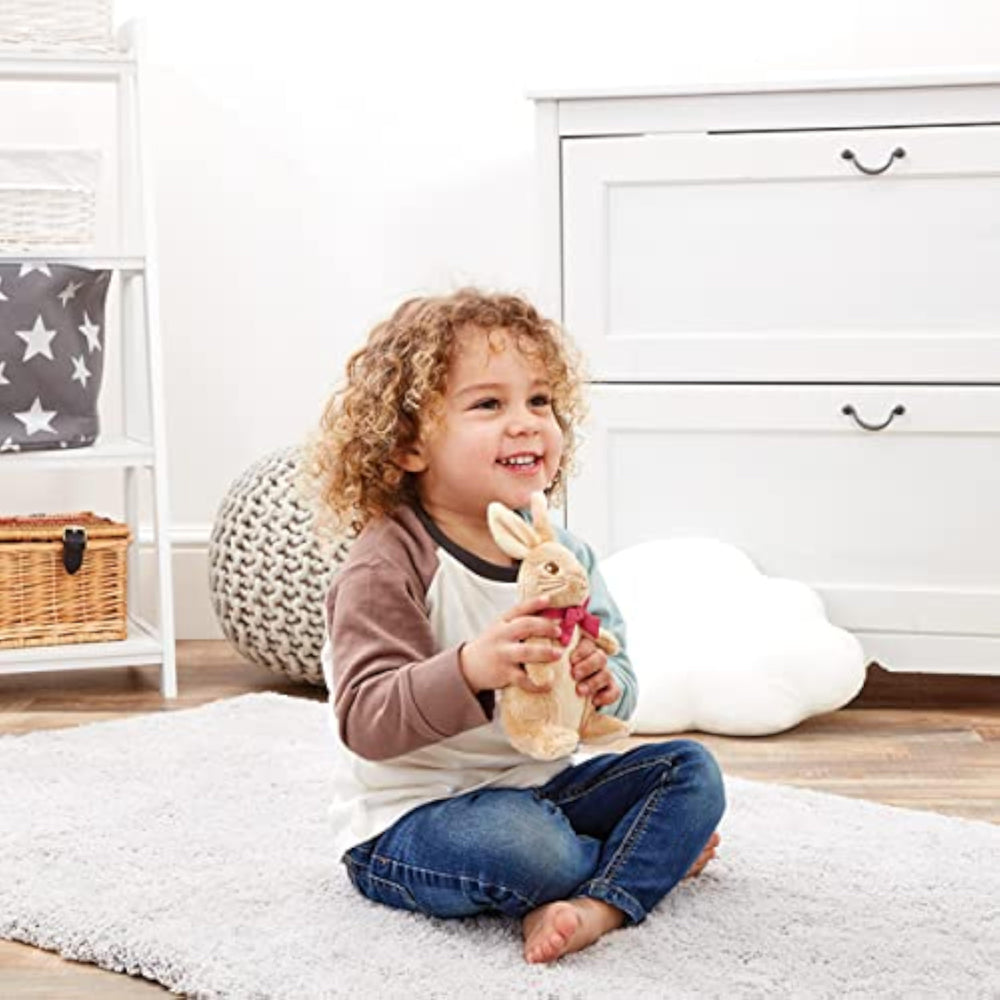 Rainbow Designs Peter Rabbit 16cm small cuddly soft toy, plush stuffed animal featuring Flopsy from the classic children's character.