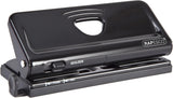 Rapesco 6-hole adjustable diary punch in black for binding or organizing documents with precision.