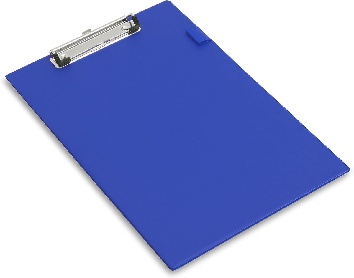 Blue Rapesco VSTCB0L3 A4+ standard clipboard with metal clip for secure paper holding, ideal for office or school use.