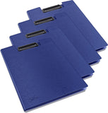 Blue Rapesco Germ Savvy antibacterial A4 foldover clipboard, pack of 4, ideal for filing and desk organization.