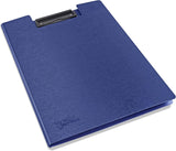 Blue Rapesco Germ Savvy Antibacterial A4 foldover clipboard, pack of 4, for filing and desk organization.