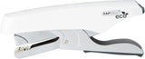 Rapesco Eco Whale stapling pliers in soft white, featuring 24/6 and 26/6 staple sizes, for binding papers efficiently.
