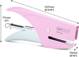 Rapesco Sp-64 stapling plier in candy pink with 6/4mm and 4mm staples, ideal for stationery and filing tasks.
