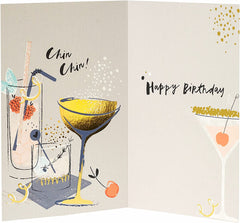 Birthday Card for Her/Friend -Time to Celebrate-Bubbly Champagne