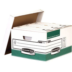 Fellowes Bankers Box System Storage Box Board Green (Pack 10) 00791-FFLP