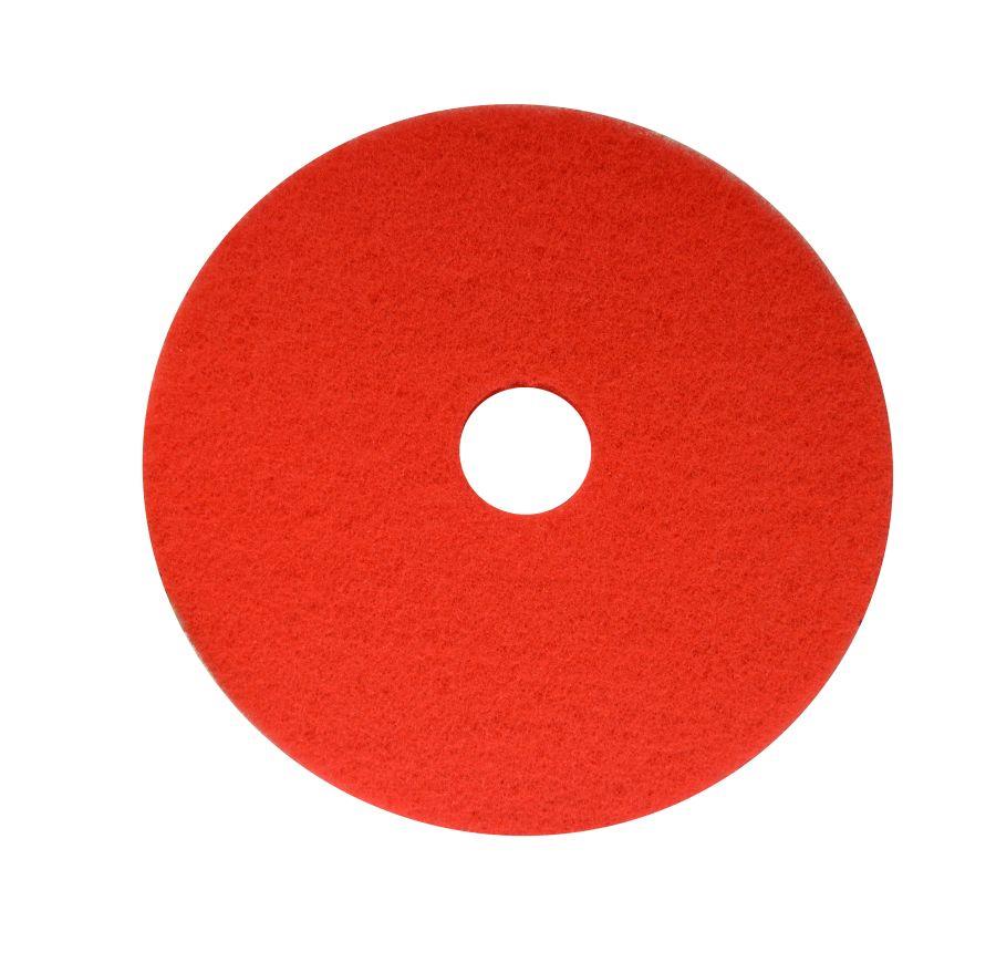 Maxima Polyester Floor Pads for Rotary Floor Polisher Red 17 Inch (Pack 5) 0701001 DD