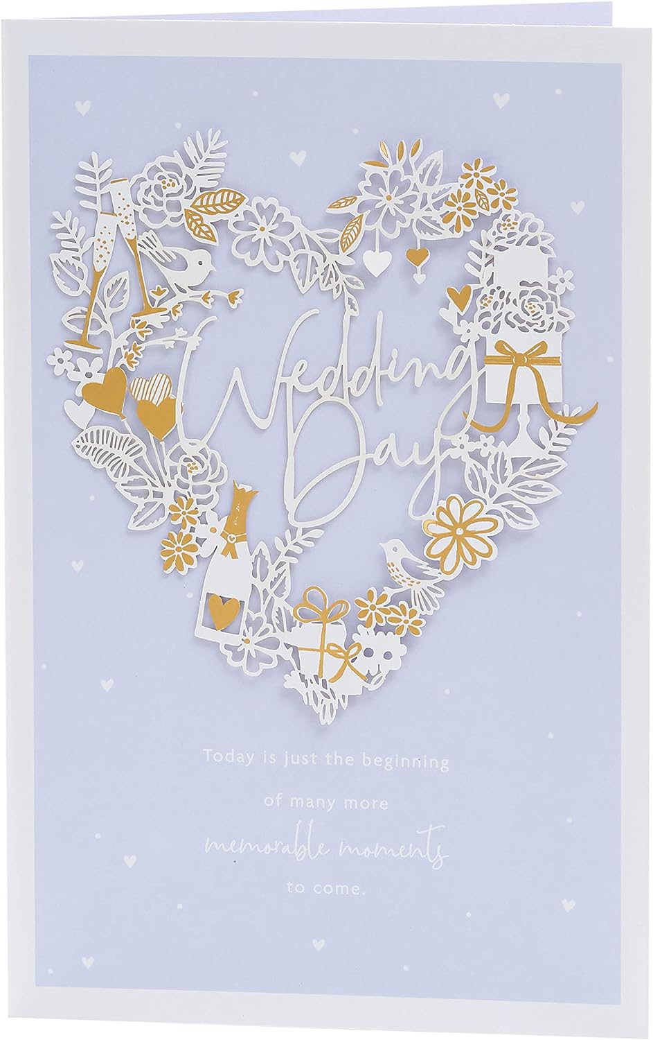 Wedding Card for Him/Her/Friend - Pale Blue Design