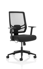 Ergo Twist Chair Black Fabric Seat Mesh Back OP000252 DD