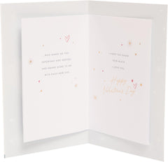 UK Greetings Valentine's Day Card For The One I Love - Stylish Design