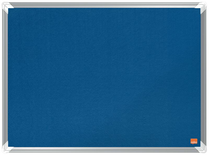 Nobo Premium Plus Blue Felt Noticeboard Aluminium Frame 600x450mm 1915187