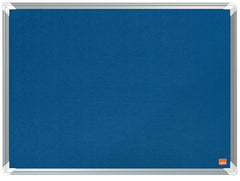 Nobo Premium Plus Blue Felt Noticeboard Aluminium Frame 600x450mm 1915187