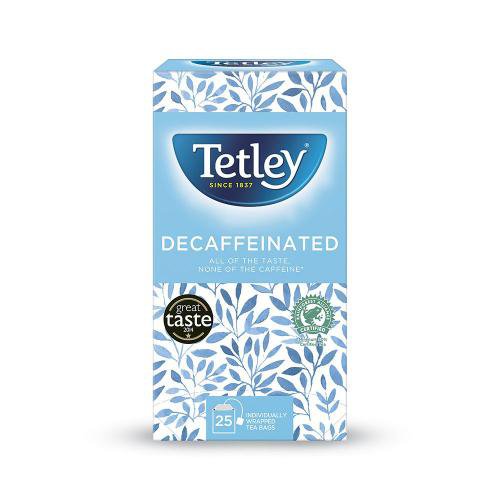Tetley Decaffeinated Tea Bags Individually Wrapped and Enveloped (Pack 25) - 0403255