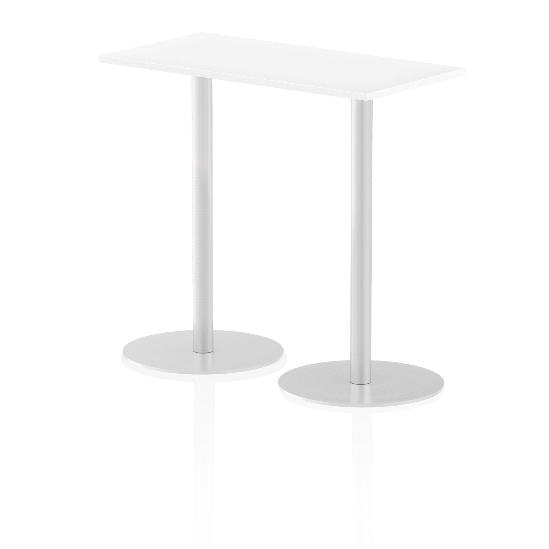 Dynamic Italia 1200 x 600mm Poseur Rectangular Table White Top 1145mm High Leg ITL0240 DD
