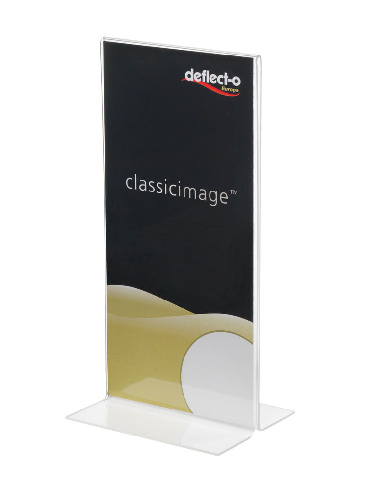 Deflecto 1/3 A4 Portrait Stand Up Sign Holder - 45101