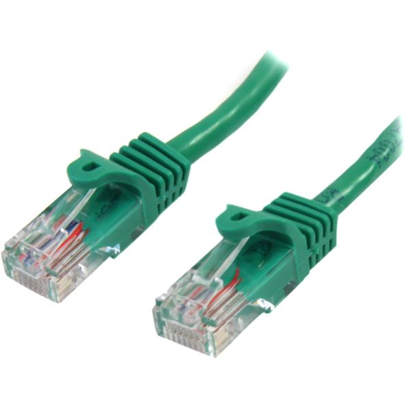 StarTech.com 0.5m Green Snagless Cat5e Patch Cable