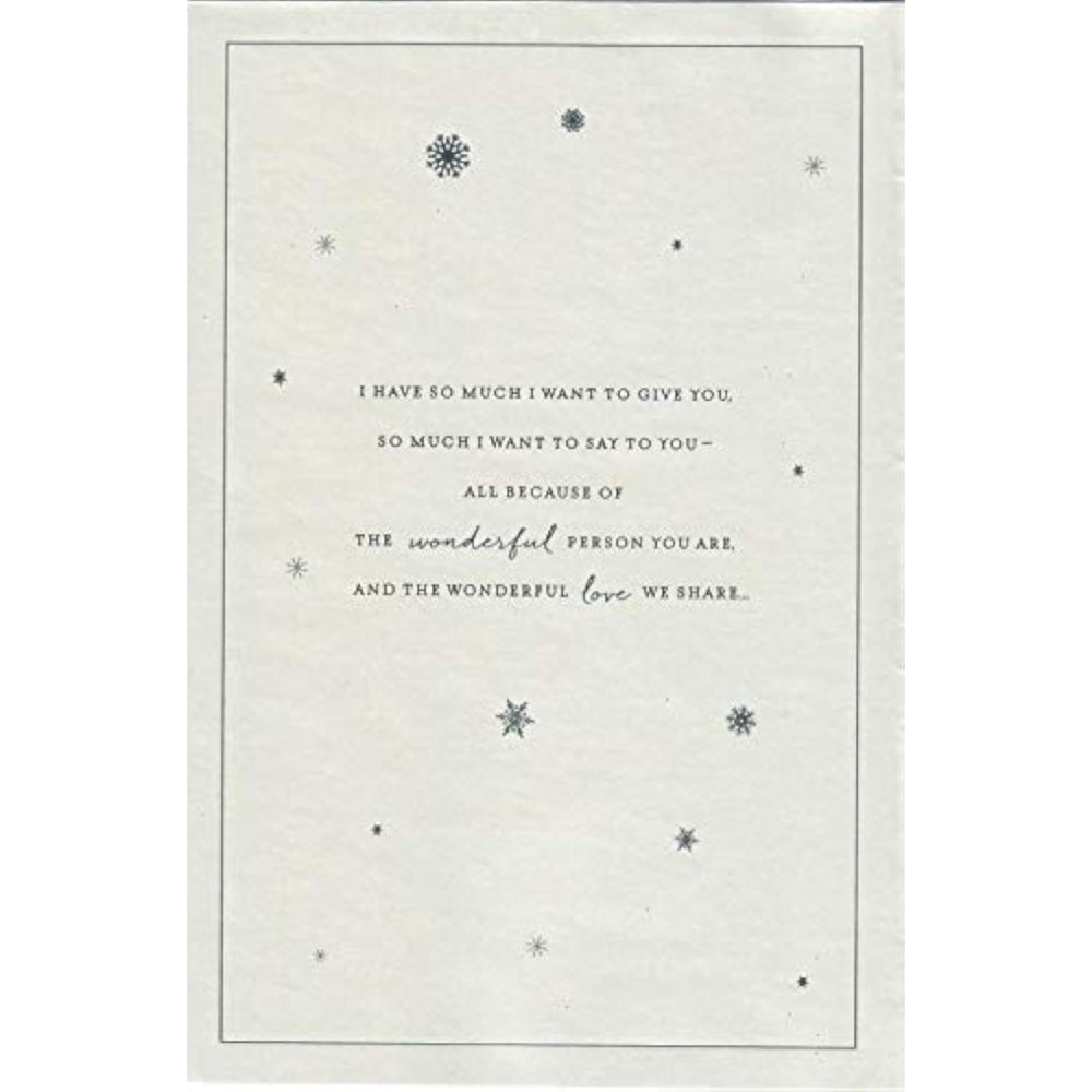 For My Wife at Christmas Card