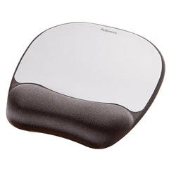 Fellowes Memory Foam Mouse Pad and Wrist Rest Silver 9175801