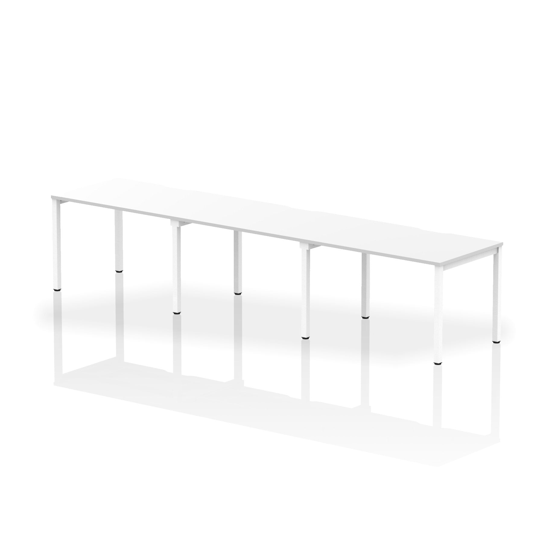 Dynamic Evolve Plus 1200mm Single Row 3 Person Desk White Top White Frame BE396 DD